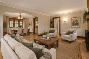 Virtually Staged - Living Room/Dining Room