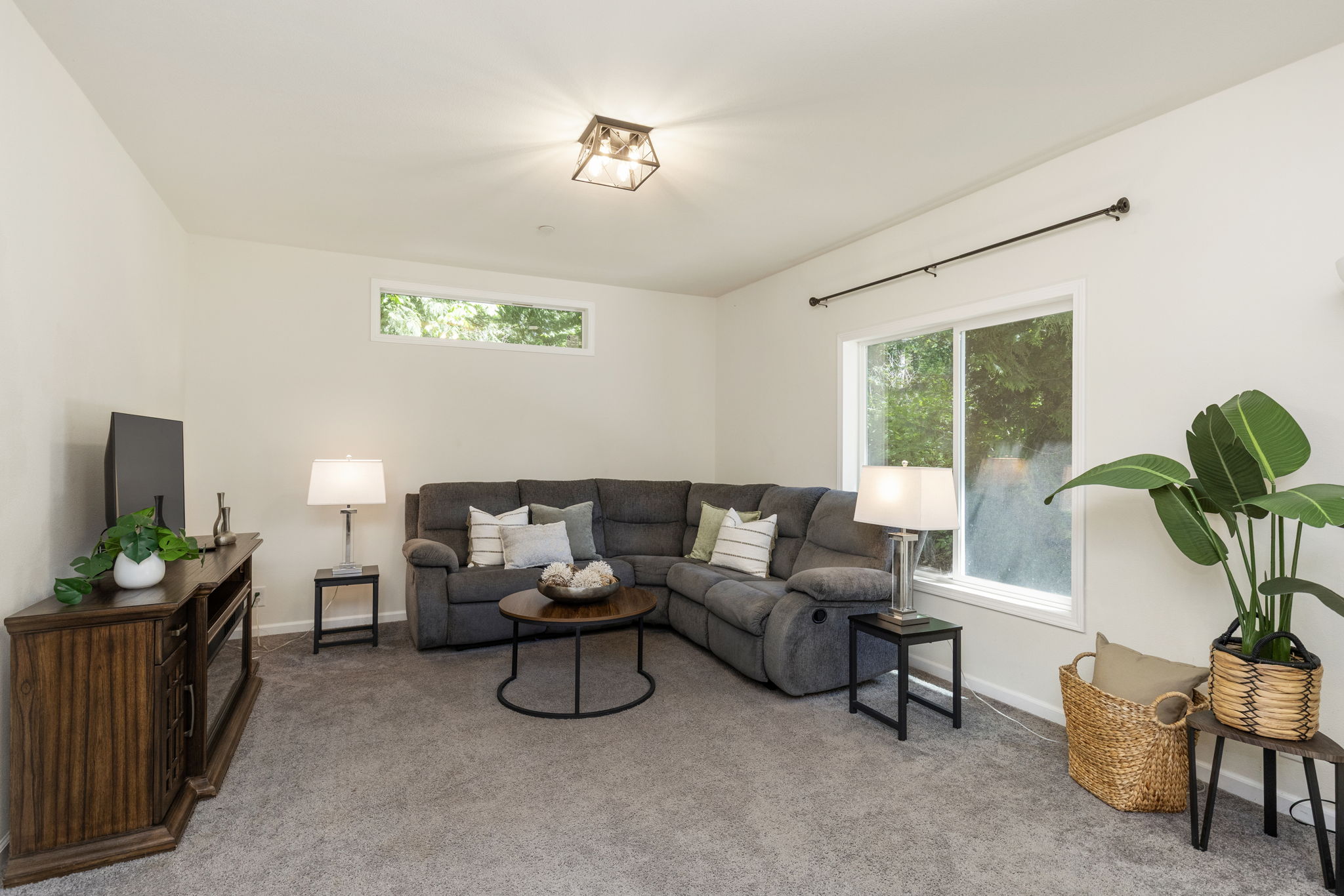 Family room off the kitchen and dining room!