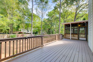 14 Exterior Deck w Yard + Screened In Porch