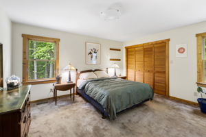 1st floor guest bedroom with large closet.
