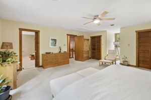 En-suite bath and extensive closet space in primary suite with plenty of room for sitting area.