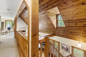 2nd floor landing with open hallway to loft/office area.