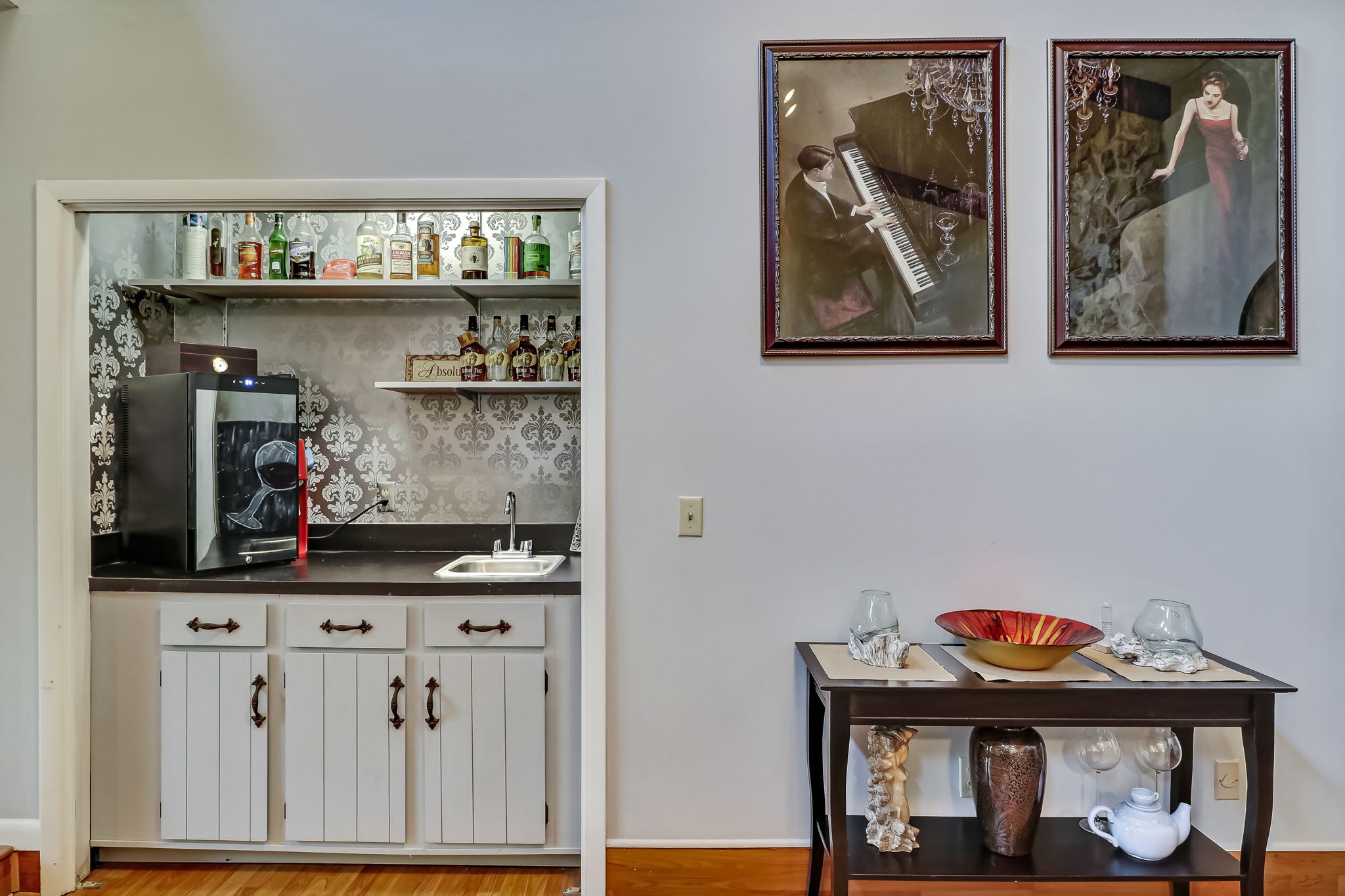 Wet Bar in Living Room