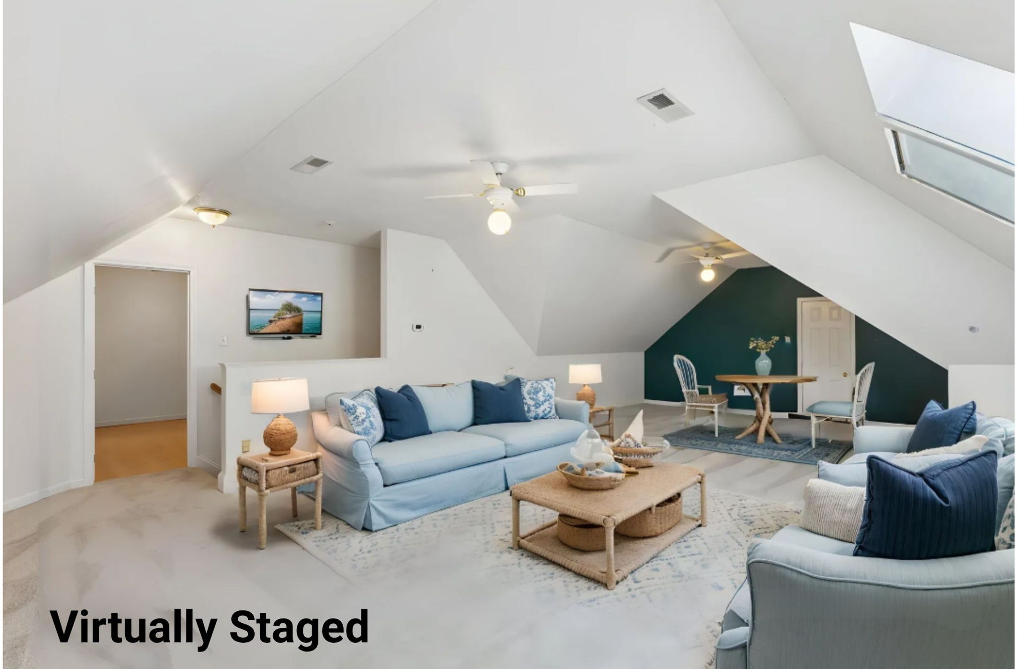 Upstairs Bonus Room / Bedroom 4 - Virtually Staged