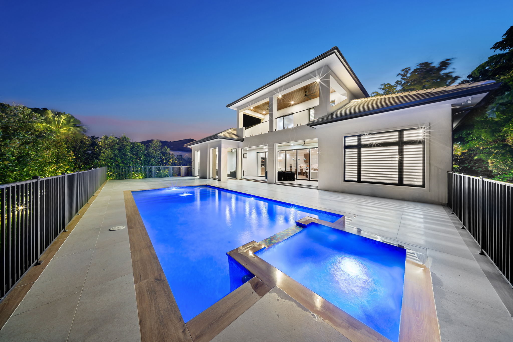 Rear View - Pool - NIGHT 2