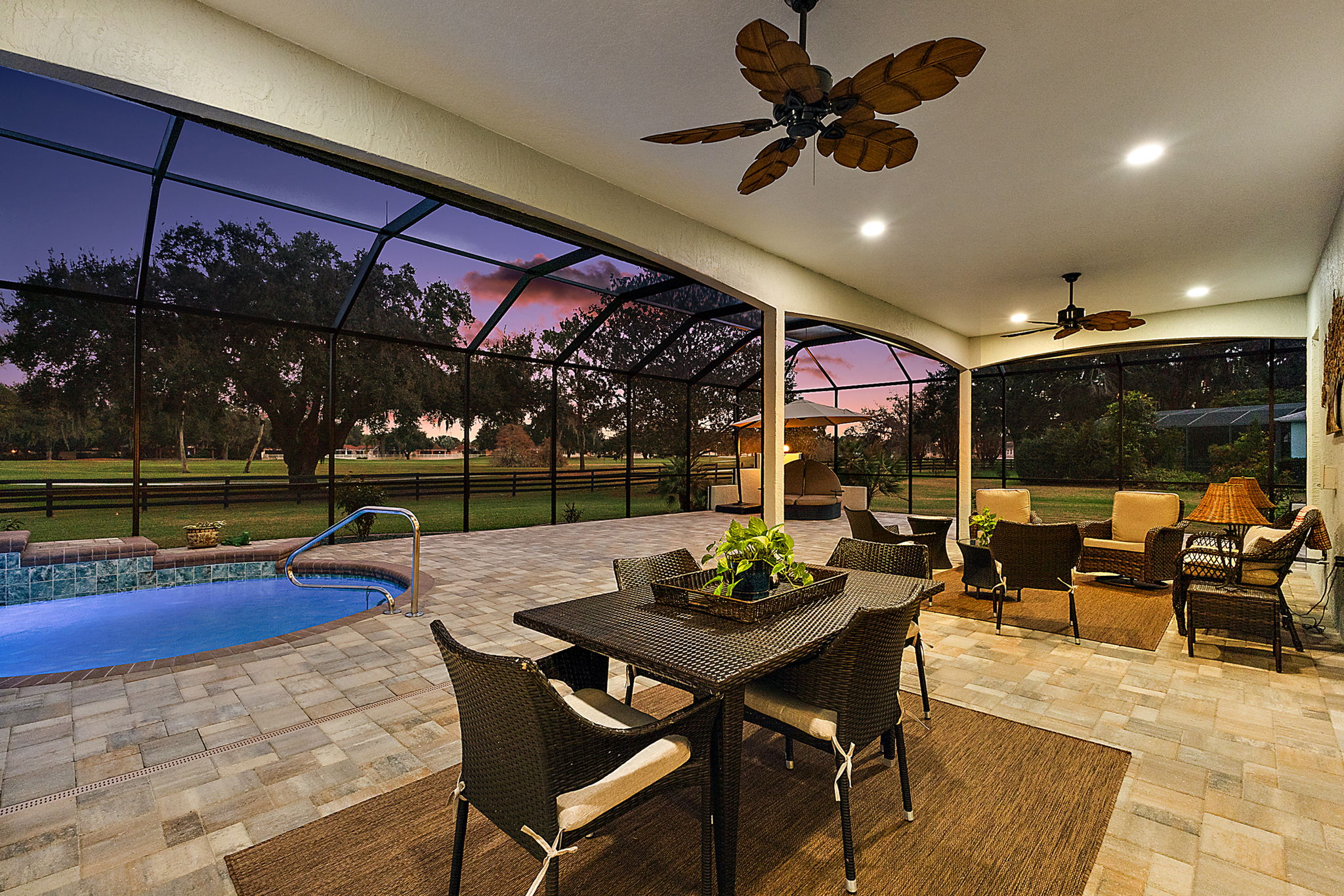 Twilight Lanai and Swimming Pool