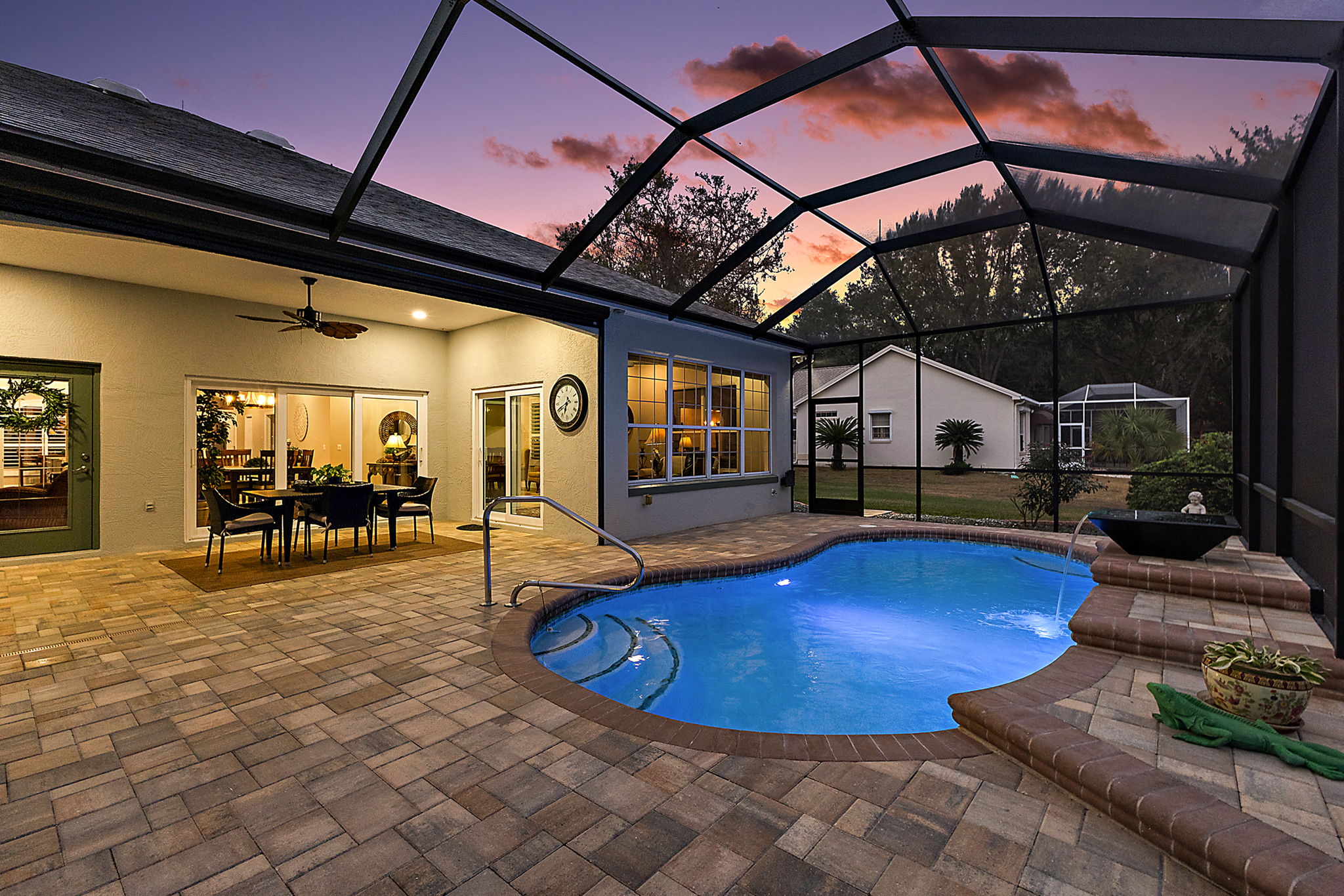 Twilight Lanai and Swimming Pool