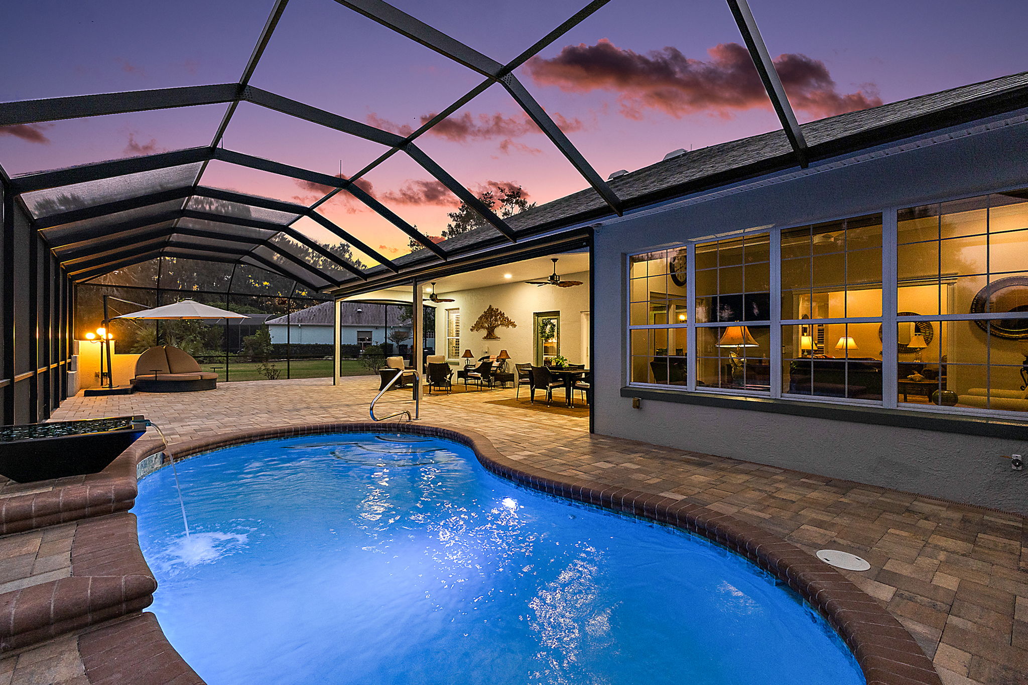Twilight Lanai and Swimming Pool