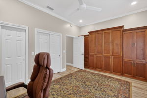 Third Bedroom with Murphy Bed and Built-In Cabinetry