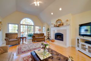 Living Room view towards deck