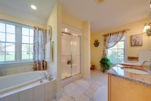 Master Bath with interior walk-in closet