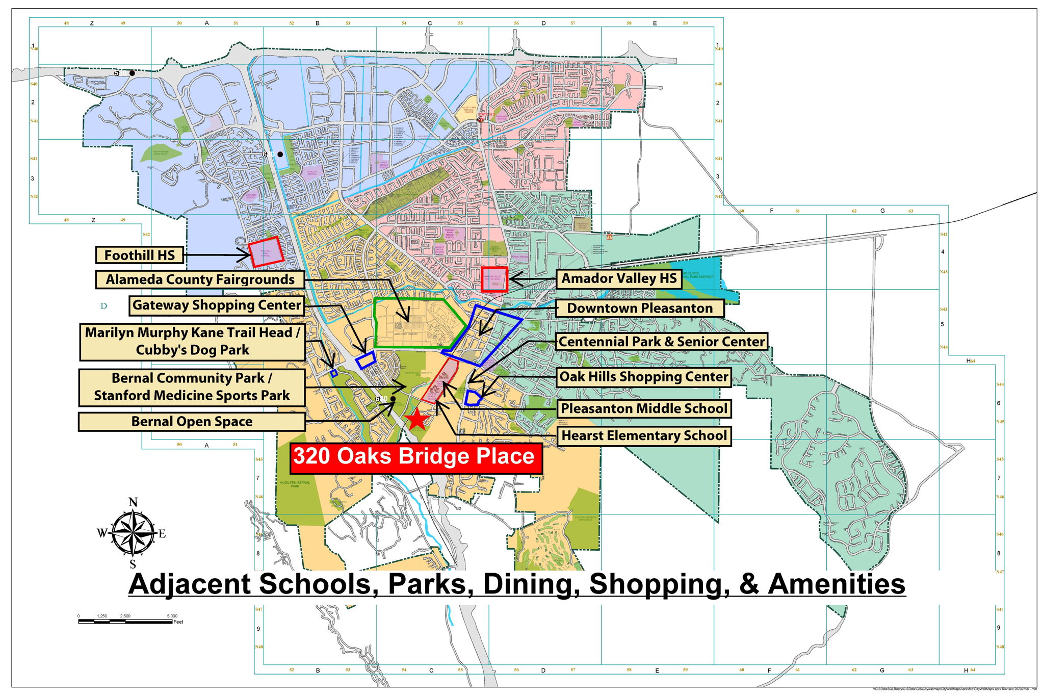 Map of Pleasanton