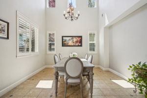 Vaulted Ceilings in Formal Dining Room