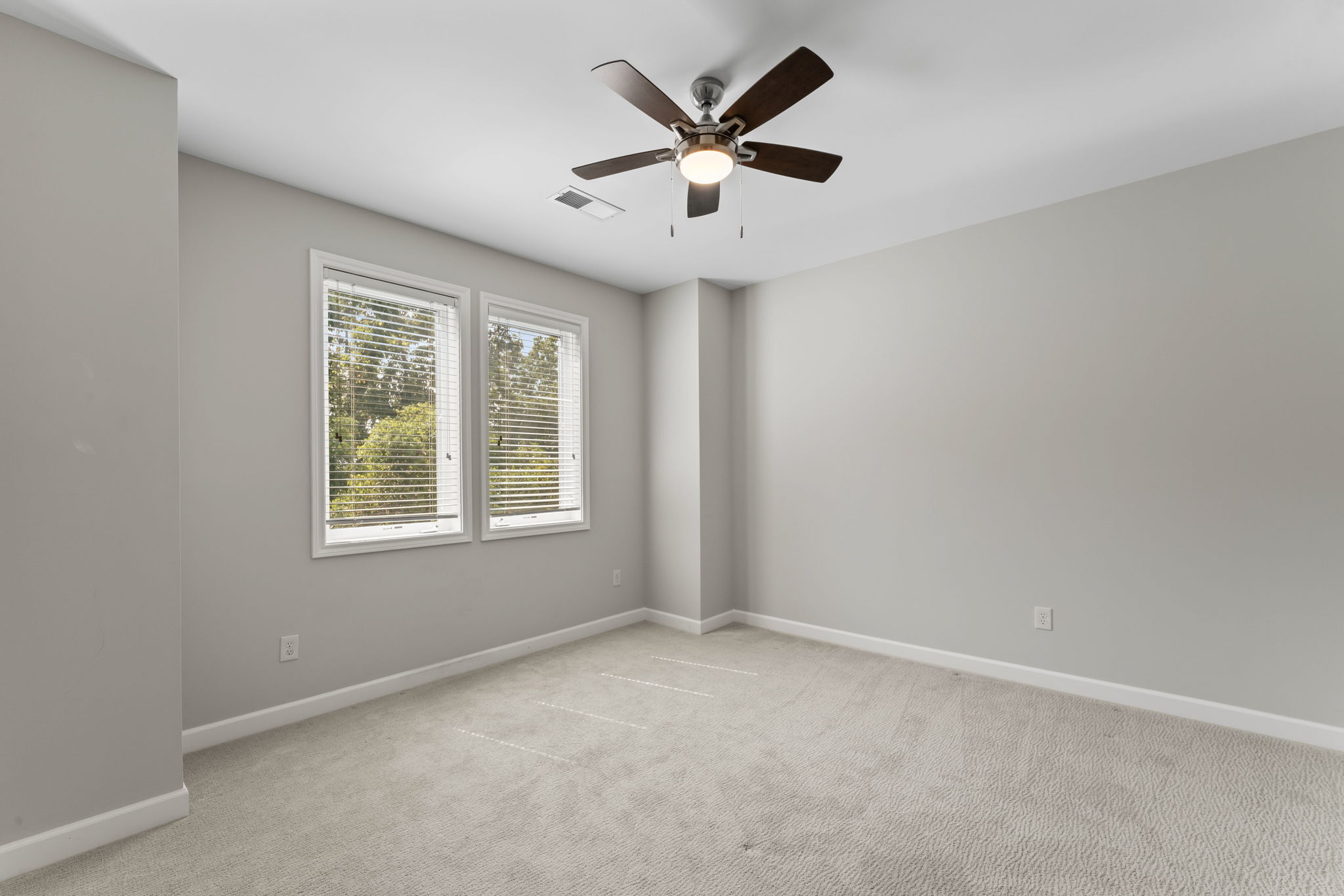 Rear bedroom has views of the trees