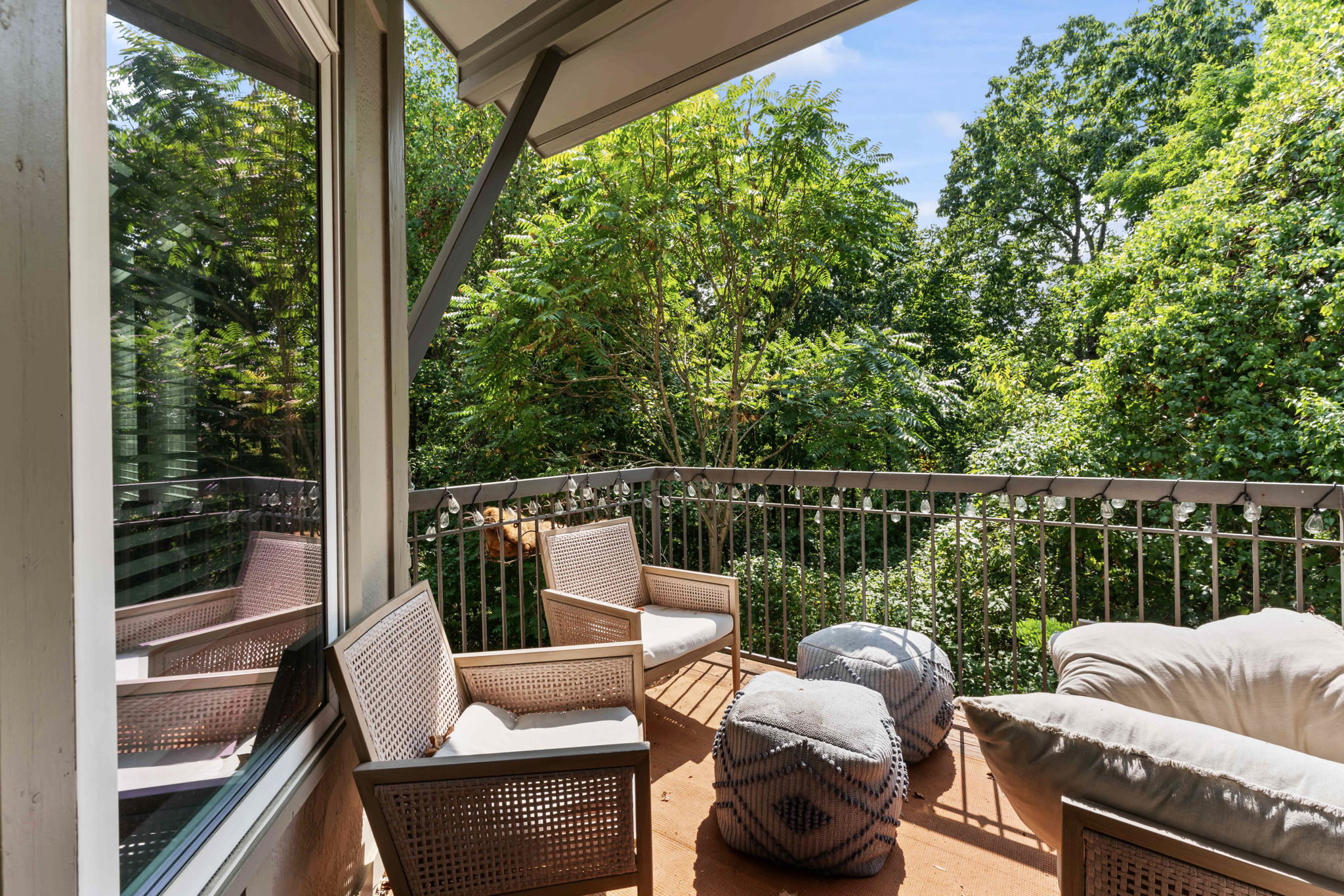 Beautiful views off the back terrace off the family room.