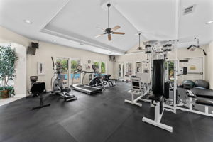 Great fitness room directly across the driveway from 907