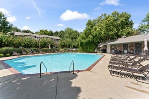 Community pool now open!  Fitness room in clubhouse.  Restrooms on patio and inside clubhouse