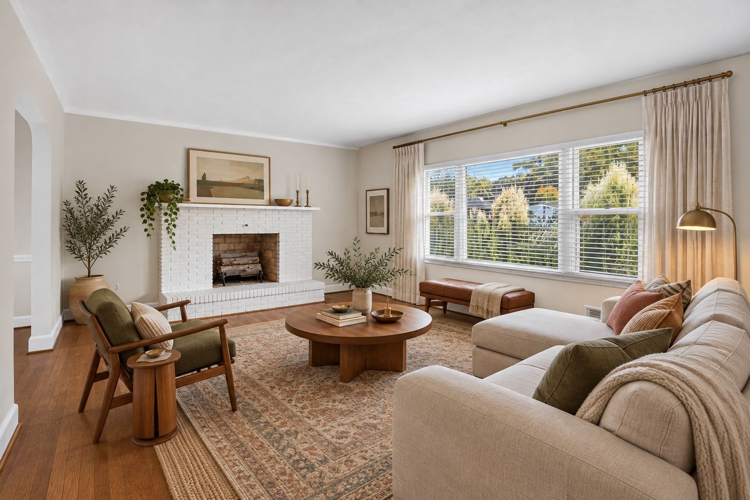 virtually staged: living room