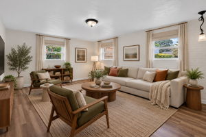 virtually staged: den/entertaining space