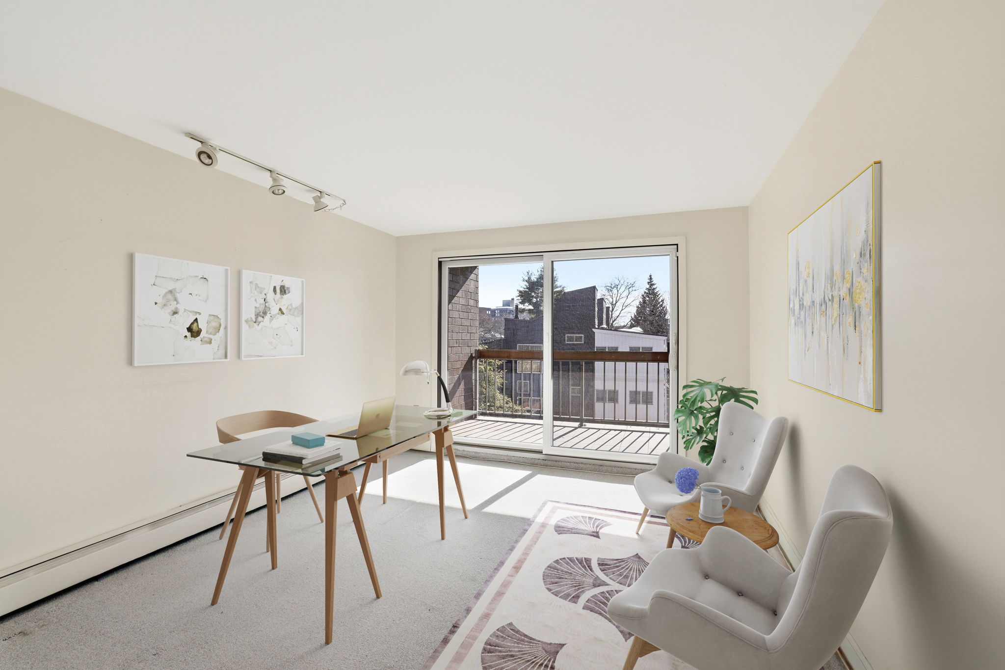 Bedroom 2 - Virtually Staged (as an office but could also serve as a bonus room)