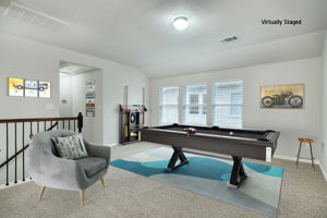 Loft/Game Room Virtually Staged
