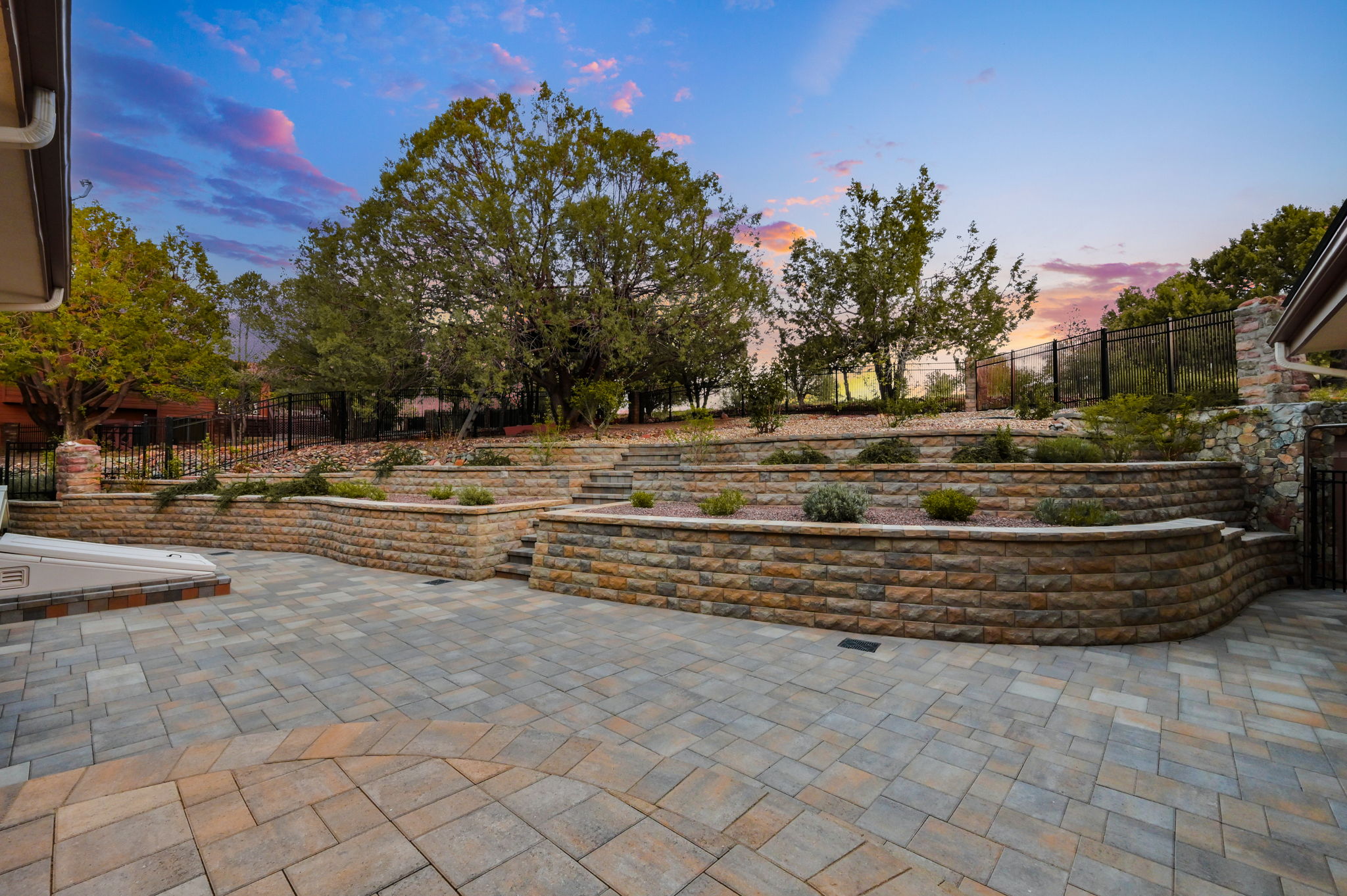 Back Patio and Garden Beds (2)
