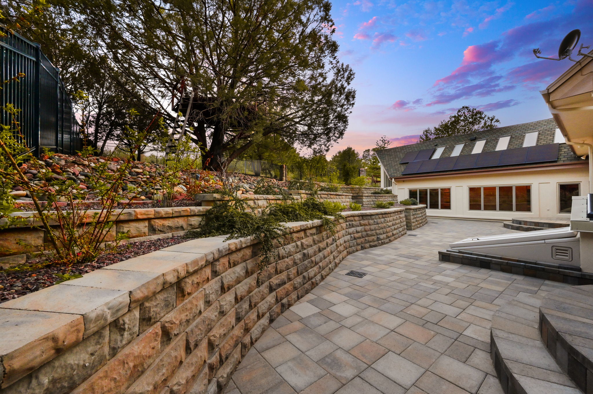Back Patio and Garden Beds