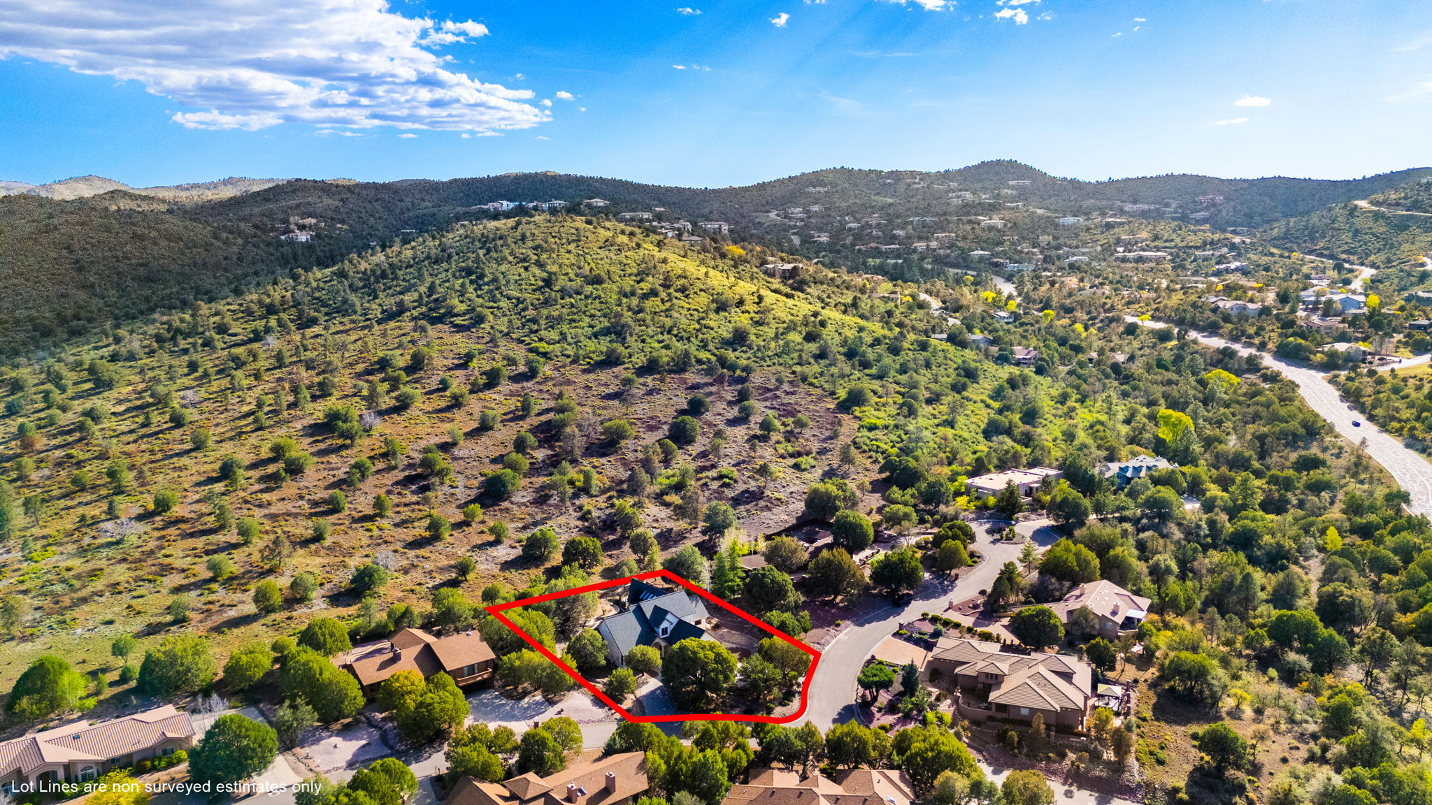 Aerial Front (1) Lot Lines