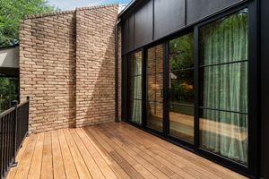 Primary Bedroom deck begs to host you for morning coffee