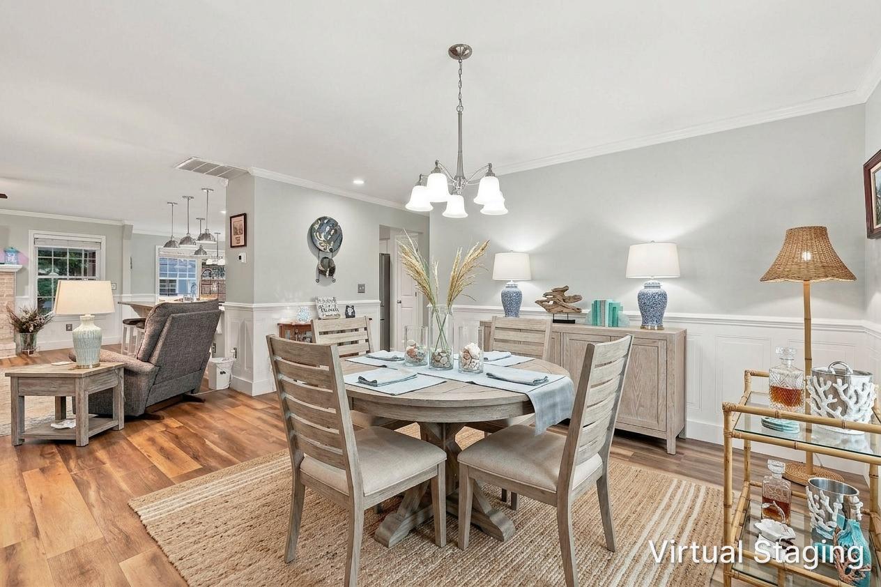 Dining Room Virtually Staged