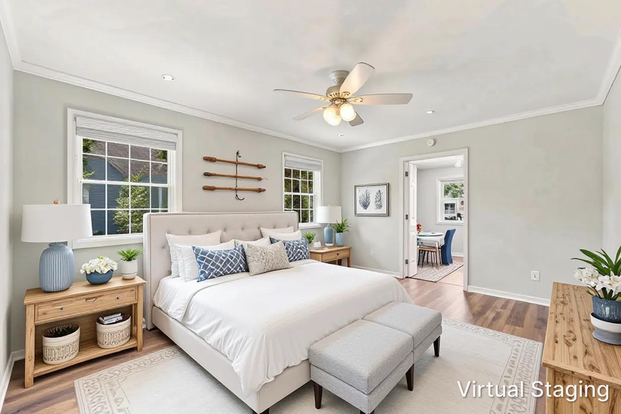 Master Suite Virtually Staged