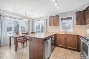 Kitchen with eating area