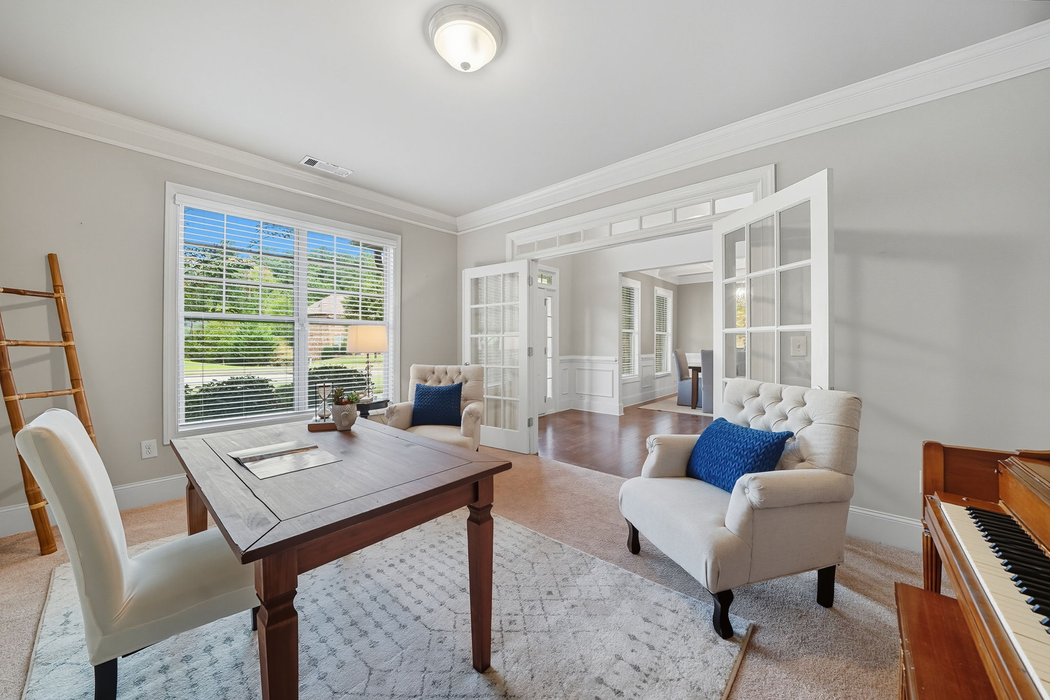 Office with French Doors