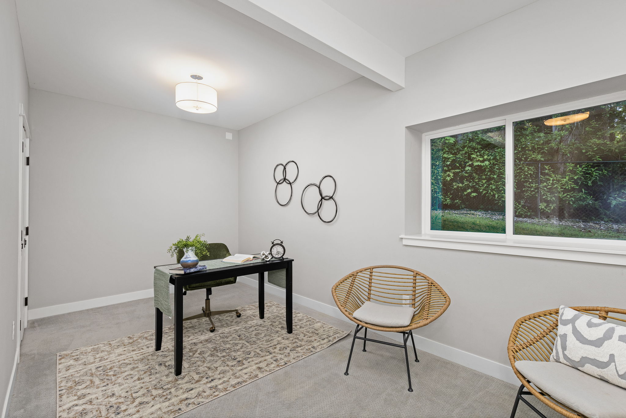 Lower level bonus room/office with closet.
