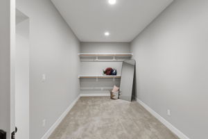 Attached room sized closet!