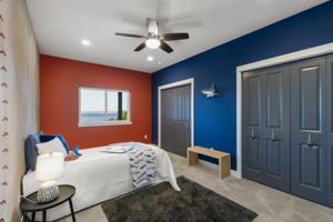 2nd guest bedroom with ample storage and VIEWS!