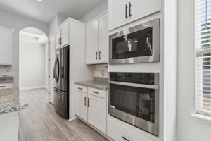 ... and an abundance of crisp white cabinetry.