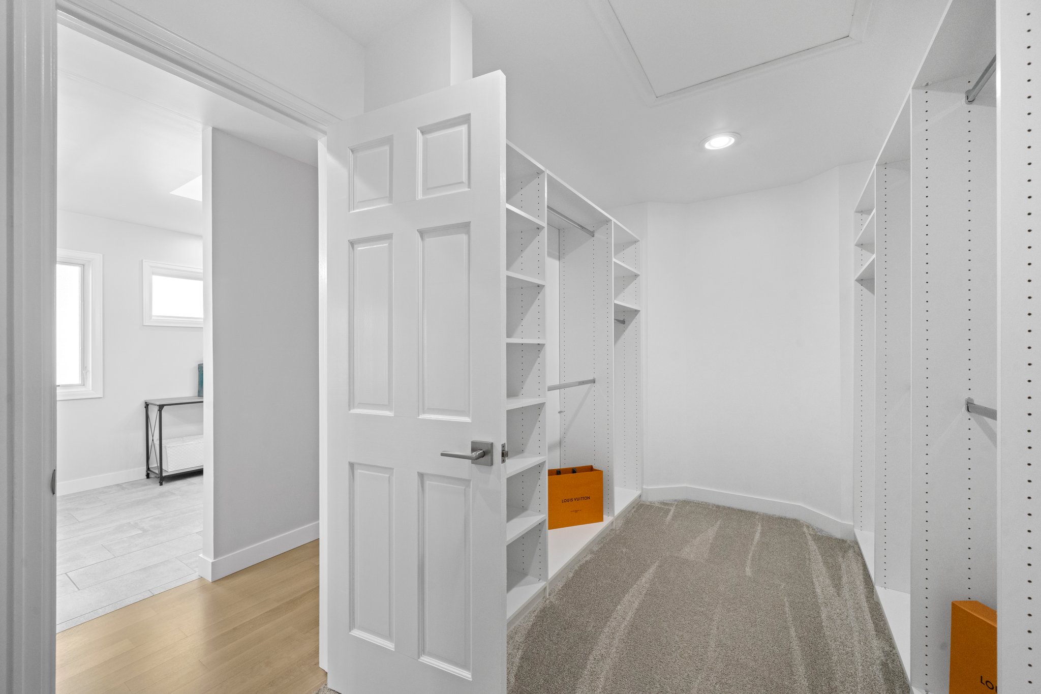 Primary closet with built-ins