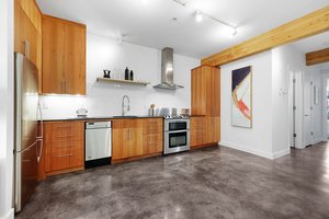 Open, spacious kitchen