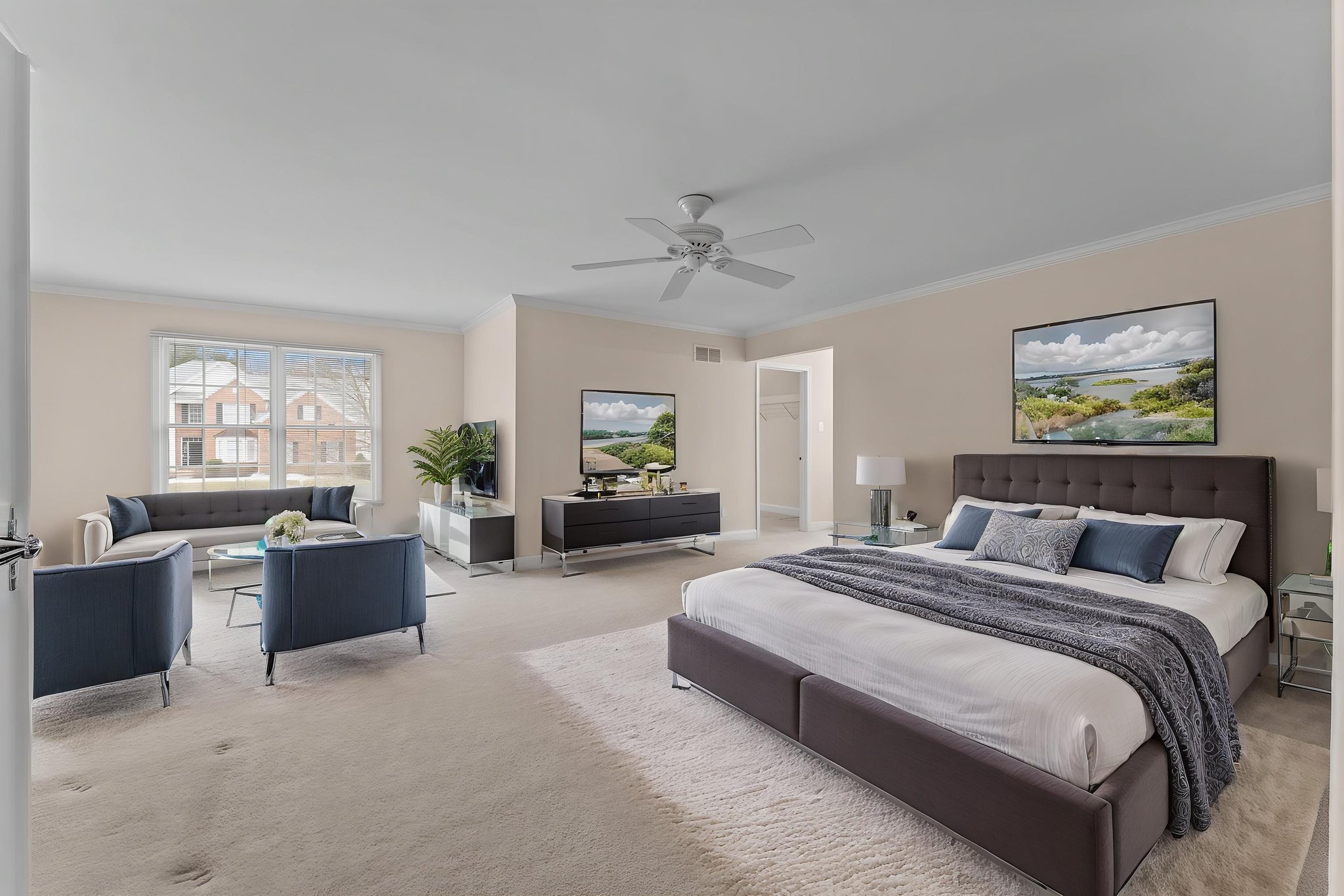 Primary Bedroom Virtually Staged