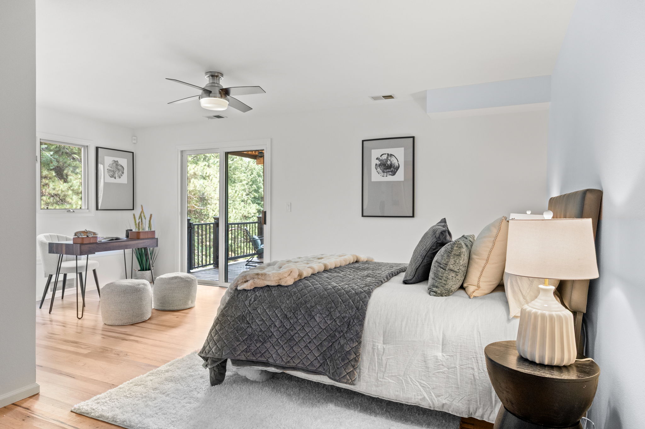Bedroom 3 - with access to deck