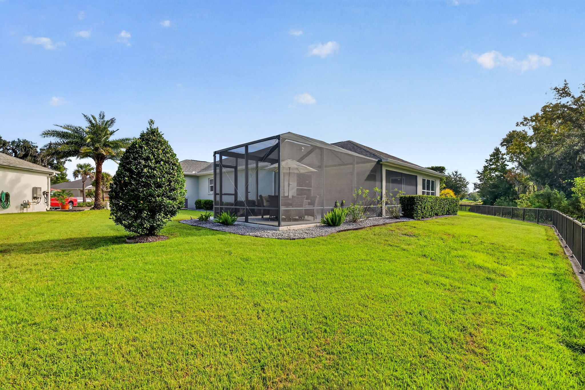 REAR and Side Elevation with Large Yard and PRIVATE PRESERVE VIEWS