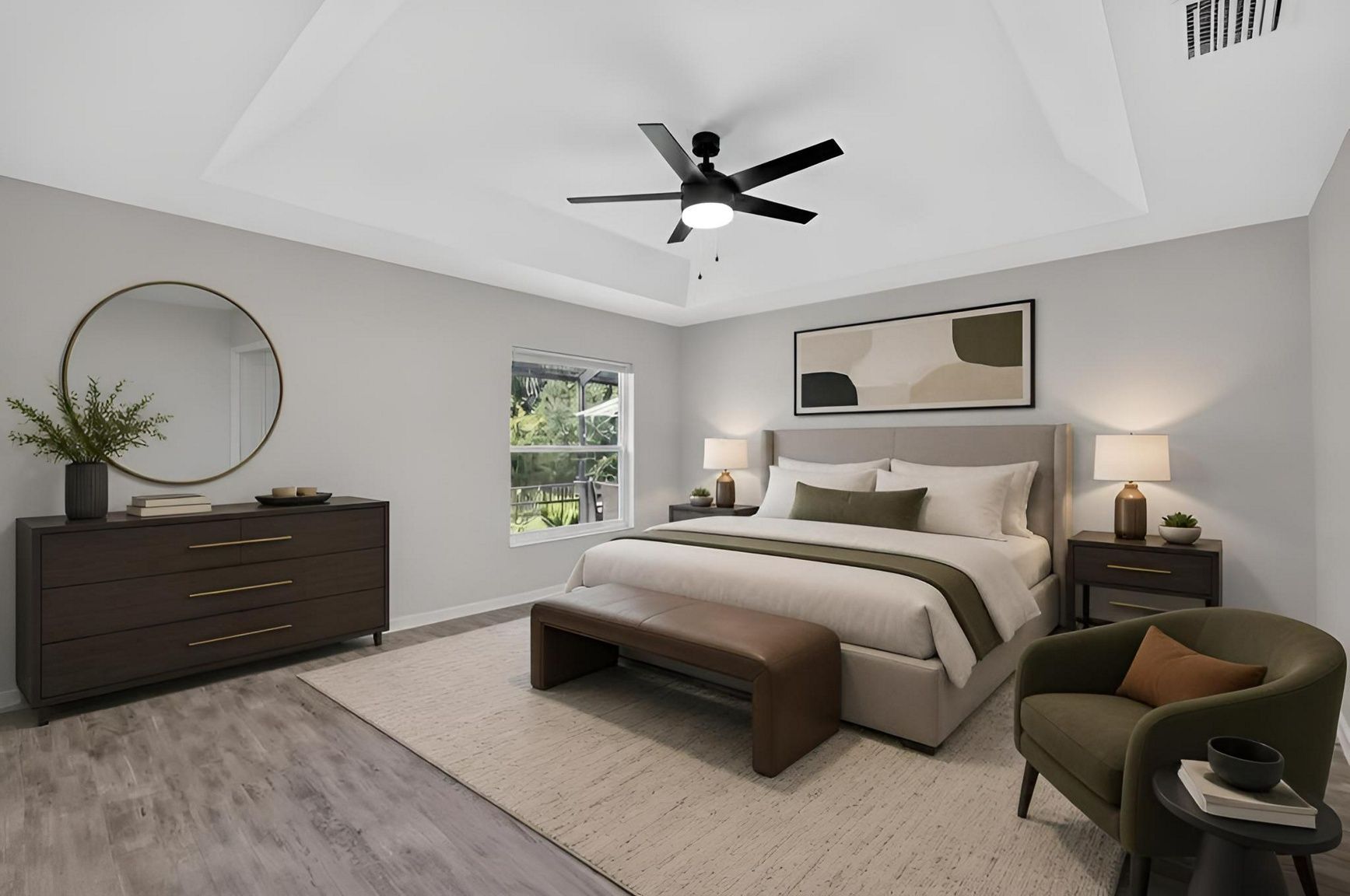 Primary Bedroom-Virtually Staged