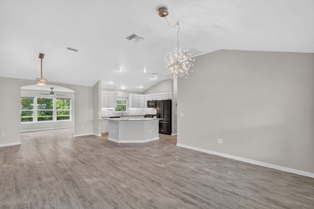 Living, Dining, Kitchen