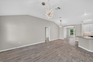 Living, Dining, and Kitchen
