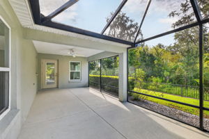 Expansive Lanai with Extended Birdcage with PRIVATE PRESERVE VIEWS
