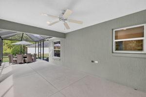Expansive Lanai with Extended Birdcage with PRIVATE PRESERVE VIEWS