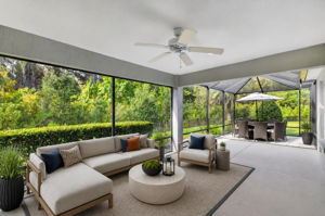 Expansive Lanai with Extended Birdcage with PRIVATE PRESERVE VIEWS-Virtually Staged