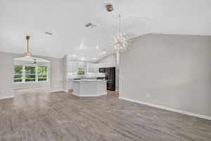 Living, Dining, Kitchen
