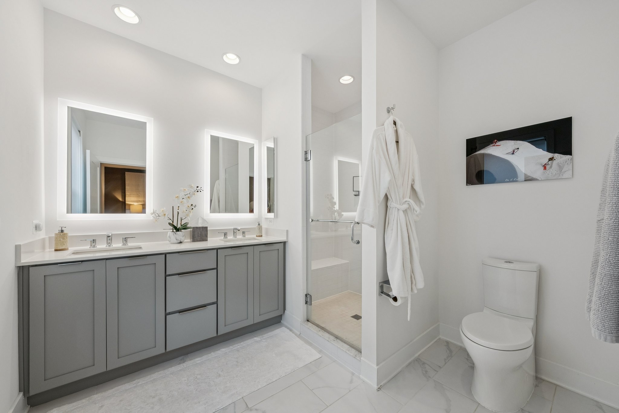 Primary Bathroom with Dual Vanity